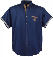 Lavecchia 1128 Short sleeve Shirt Navy