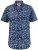 D555 Padbury Floral Ao Printed S/S Shirt Navy - Särgid - Meeste suured särgid 2XL – 8XL