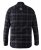 D555 Harwich Flannel Check Shirt Black - Särgid - Meeste suured särgid 2XL – 8XL