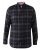 D555 Harwich Flannel Check Shirt Black - Särgid - Meeste suured särgid 2XL – 8XL