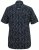 D555 BEAU S/S AO Leaf Print Shirt Navy - Särgid - Meeste suured särgid 2XL – 8XL