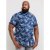 D555 Reuben Hawaii Shirt Navy - Särgid - Meeste suured särgid 2XL – 8XL