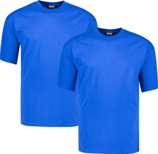 Adamo Marlon Comfort fit 2-pack T-shirt Royal Blue - T-särgid - Suured T-särgid 2XL – 14XL