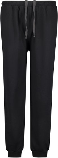 Adamo Athen Sweatpants with Cuffs Black - Dressipüksid ja -šortsid - Spordipüksid ja Lühikesed Spordipüksid