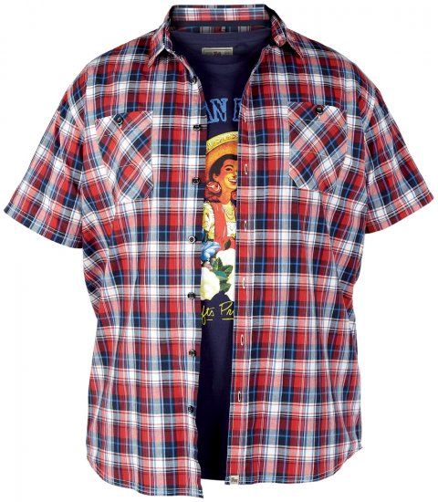 Duke Delmar Tee + Shirt - Särgid - Meeste suured särgid 2XL – 8XL