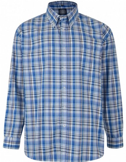 Kam 6090 L/S Shirt Blue - Särgid - Meeste suured särgid 2XL – 8XL