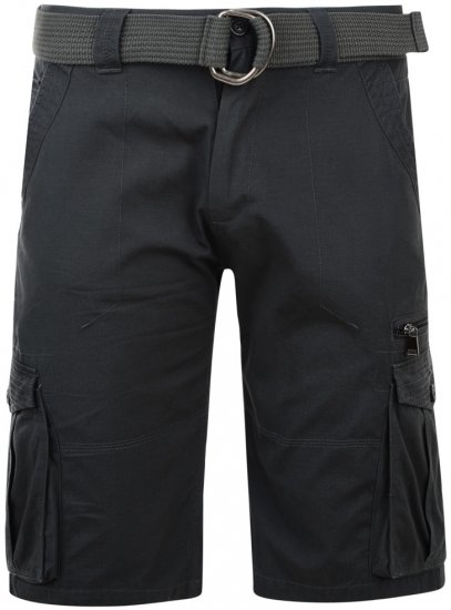 Kam Jeans Belted Cargo Shorts Charcoal - Lühikesed Püksid - Lühikesed Püksid suured suurused: W40-W60