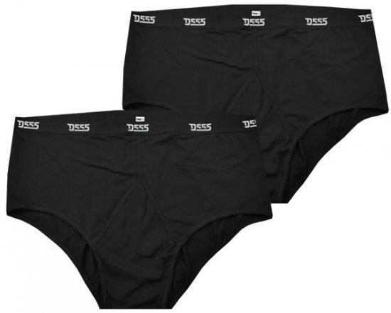 D555 Thompson Briefs Underwear 2-pack Black - Aluspesu ja Ujumisriided - Aluspesu 2XL-8XL