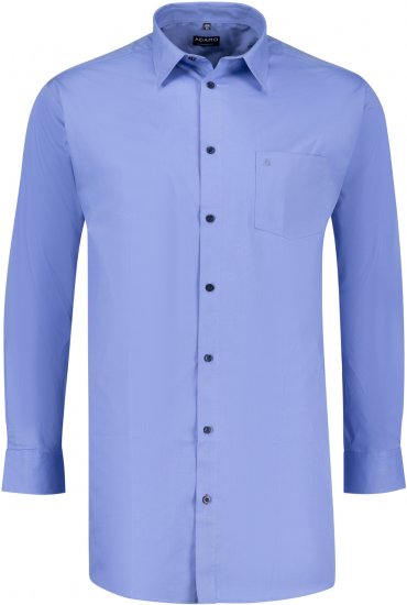 Adamo John Comfort Fit Long Sleeve shirt Medium Blue - Särgid - Meeste suured särgid 2XL – 8XL