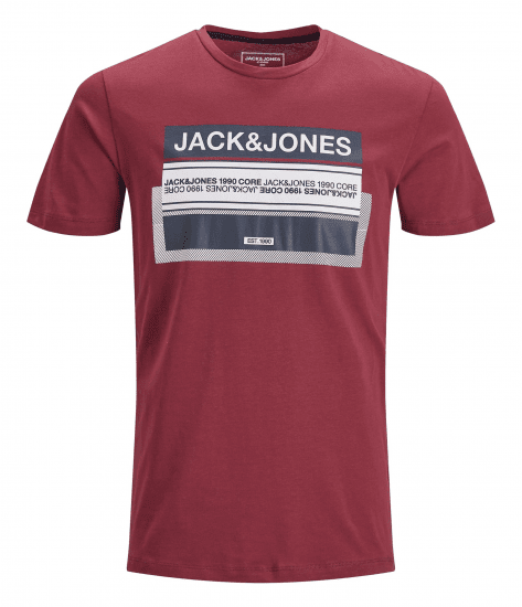 Jack & Jones Booster T-shirt Sun-Dried Tomato - T-särgid - Suured T-särgid 2XL – 14XL