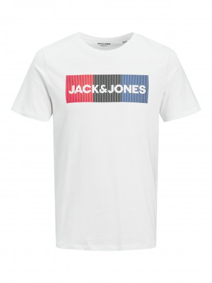 Jack & Jones JJECORP Logo Play T-Shirt White - T-särgid - Suured T-särgid 2XL – 14XL