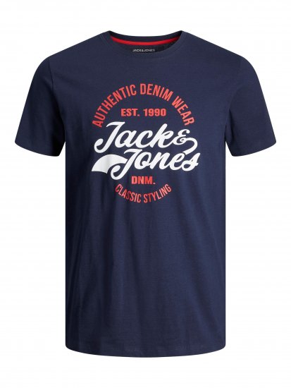 Jack & Jones JJBRAT T-Shirt Navy - T-särgid - Suured T-särgid 2XL – 14XL