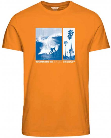 Jack & Jones JORBOOSTER T-Shirt Iceland Poppy - T-särgid - Suured T-särgid 2XL – 14XL