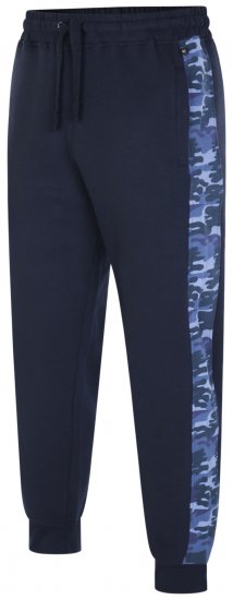 Kam Jeans 236 Panelled Camo Jog Bottoms Navy - Dressipüksid ja -šortsid - Spordipüksid ja Lühikesed Spordipüksid