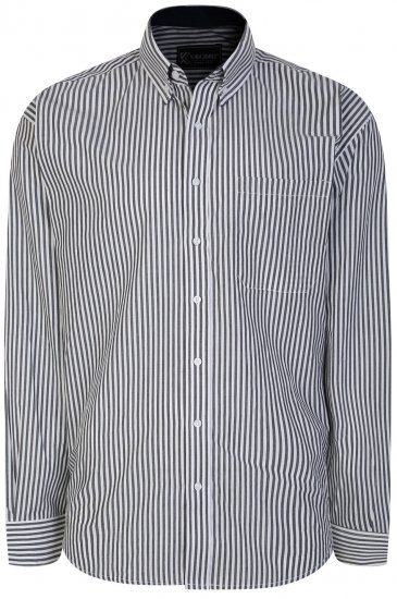 Kam Jeans 6245 Long Sleeve Shirt Navy - Särgid - Meeste suured särgid 2XL – 8XL