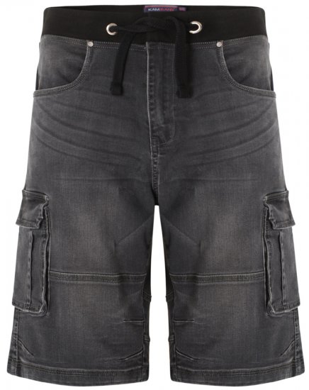 Kam Jeans Dito Denim Shorts Charcoal - Lühikesed Püksid - Lühikesed Püksid suured suurused: W40-W60