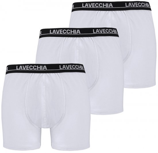Lavecchia 1020 Boxershorts 3-pack White - Aluspesu ja Ujumisriided - Aluspesu 2XL-8XL