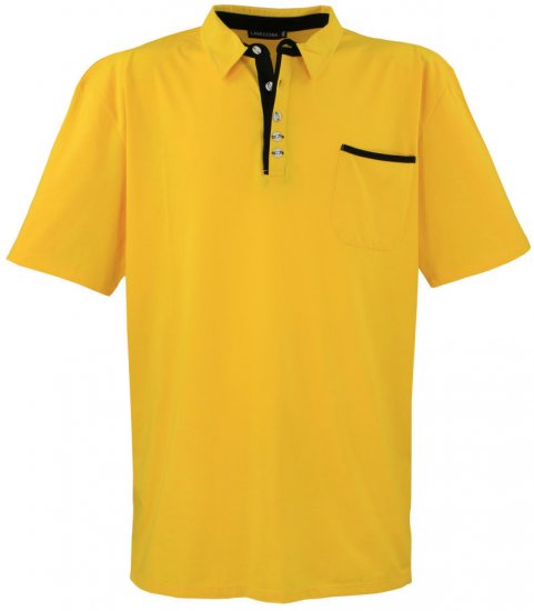 Lavecchia 1701 Jersey Poloshirt Yellow - Polosärgid - Meeste suured polosärgid 2XL – 8XL