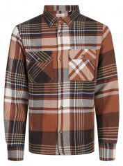 Jack & Jones Darren Flannel Overshirt pruun
