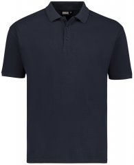 Adamo Stephan Waffelpique Poloshirt Navy