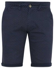 D555 DUDLEY AO Printed Stretch Chino Shorts Navy