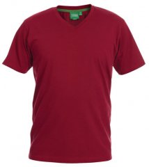 D555 Signature V-kaelusega T-särk Punane