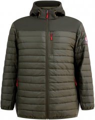 D555 Northfield Hybrid softshell tepitud kapuutsiga jope khaki