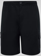 D555 Thomas Stretch-Lühikesed püksid Elastse Vöökohaga Mustad