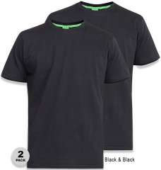 D555 Fenton 2-pack Black/Black T-shirt