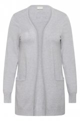 Kaffe Curve Alianna Knit Cardigan Grey