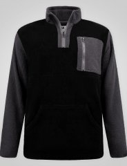 D555 Daly Quarter Zip Fleece Sweatshirt Must/Hall