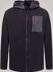 D555 Damien Micro Fleece Zip Through Hoody Must/Hall