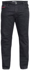 Duke Balfour Relaxed Comfort Fit Stretch Jeans With Elasticated Waist Black
