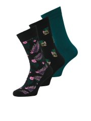 Jack & Jones Pineapple Skulls Sokid Must 3 paari