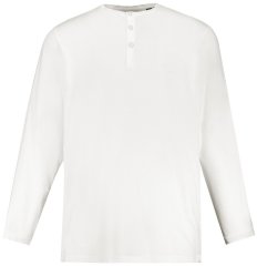 JP1880 702555 Pika varrukaga Henley-särk Valge