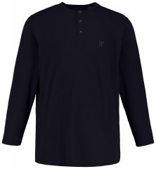 JP1880 702555 Pika varrukaga Henley-särk Tumesinine