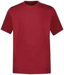 JP1880 702558 Ümara kaelusega T-särk Tumepunane