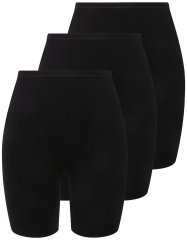 Ulla Popken 716595 Bokser-aluspüksid 3 tk Must