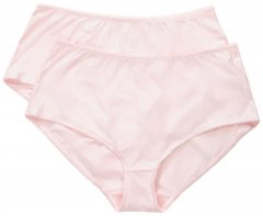 Ulla Popken 800279 Triibulised aluspüksid 2 tk Roosa