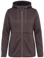 Ulla Popken 812880 Teddy-fliisiga kootud fliisjakk Taupe