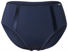 Ulla Popken 815268 Triibulised aluspüksid Tumesinine