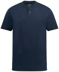 JP1880 818628 Henley-särk kõhulõikega Tumesinine