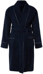 Ulla Popken 826794 Frotee-hommikumantel Tumesinine