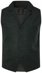 JP1880 828736 Kootud seljaosaga tweed-vest Pudeliroheline