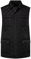 Boston Park 593 Tepitud vest särgikraega Must