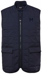 Men+ 464 Tepitud vest ribikraega Tumesinine
