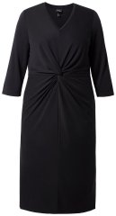 Ulla Popken 836514 3/4 varrukatega midikleit Must