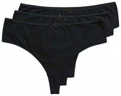 Ulla Popken 838637 Stringid 3 tk Must