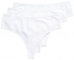 Ulla Popken 838637 Stringid 3 tk Valge