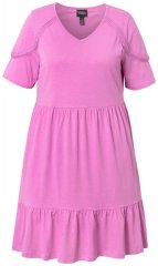 Ulla Popken 840115 Lühikeste varrukatega jersey-kleit Roosa